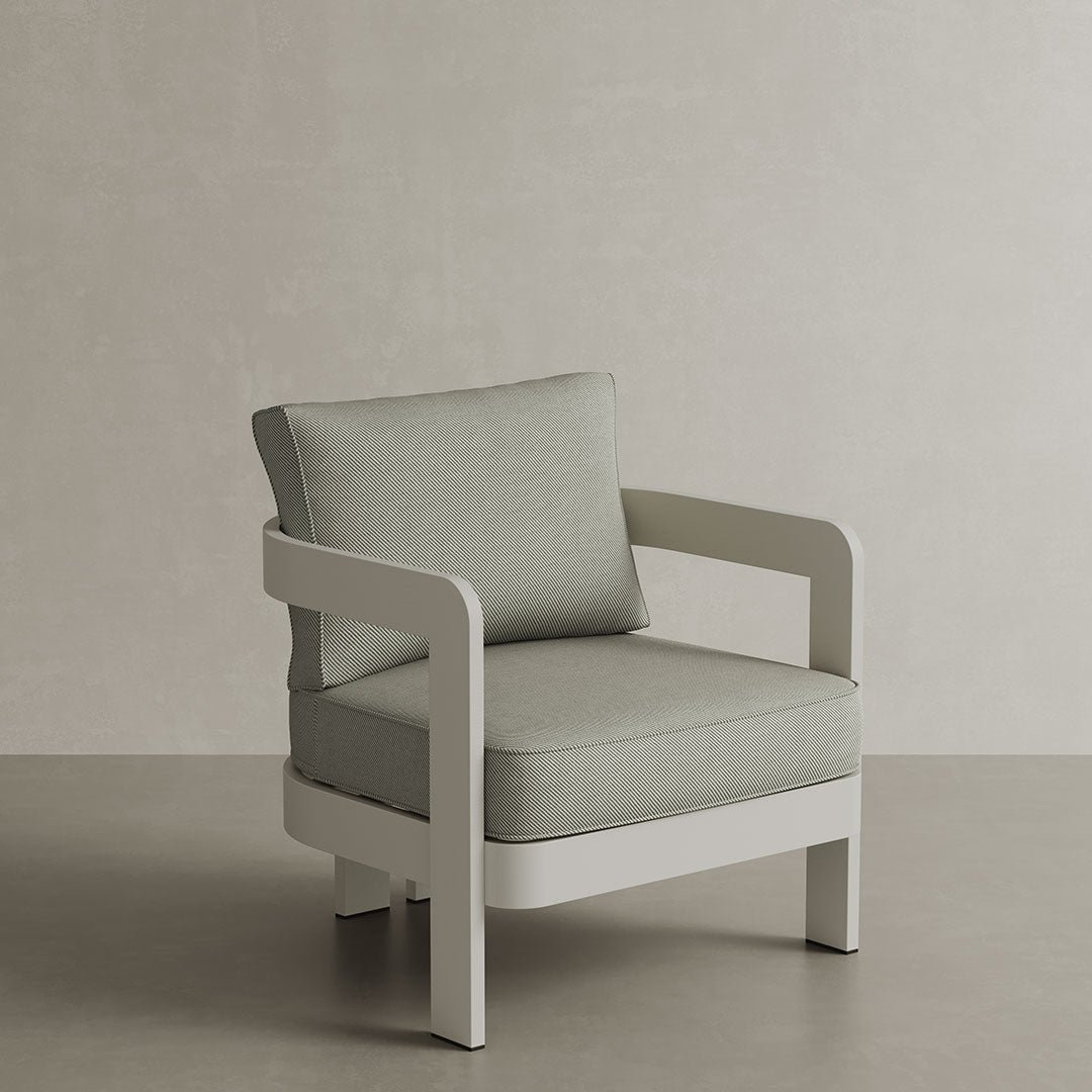 N3 Stone Lounge Chair Sage Twill