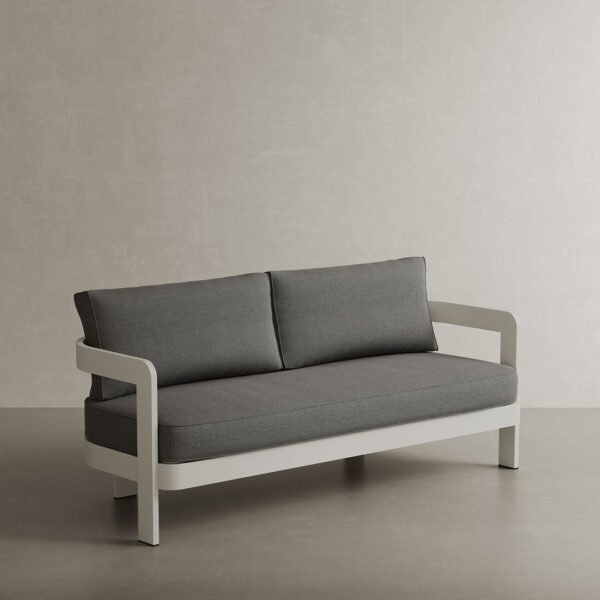 N3 Stone Three Seater Sofa Smoke Weave