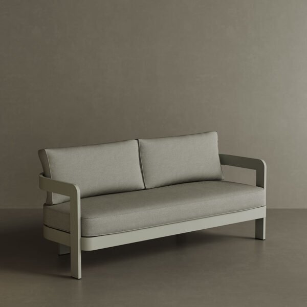 N3 Taupe Three Seater Sofa Sage Twill