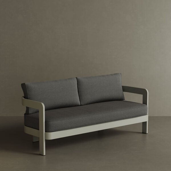 N3 Taupe Three Seater Sofa Smoke Weave